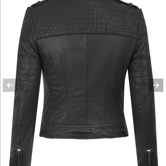 Muubaa Minsk Leather Quilted Biker Jacket 2 - Picture 5 of 13